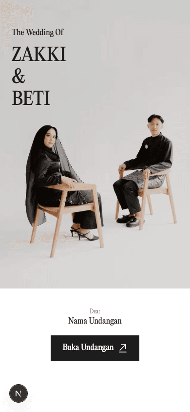 Undangan Zakki dan Beti