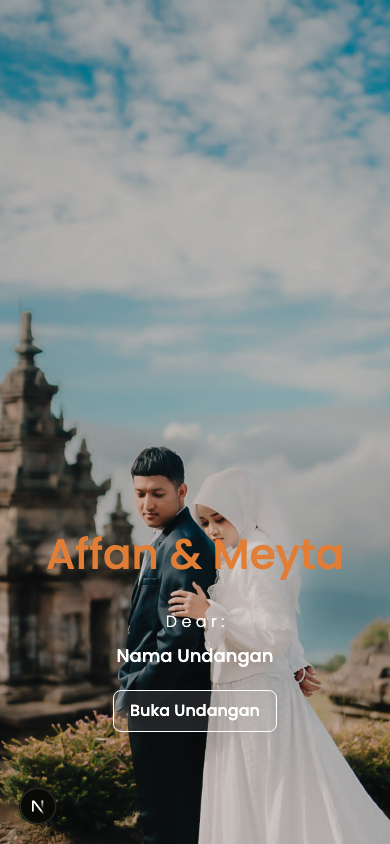 Preview undangan Affan & Meyta