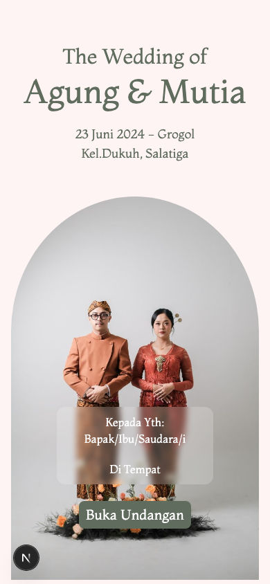 Preview undangan Agung & Mutia