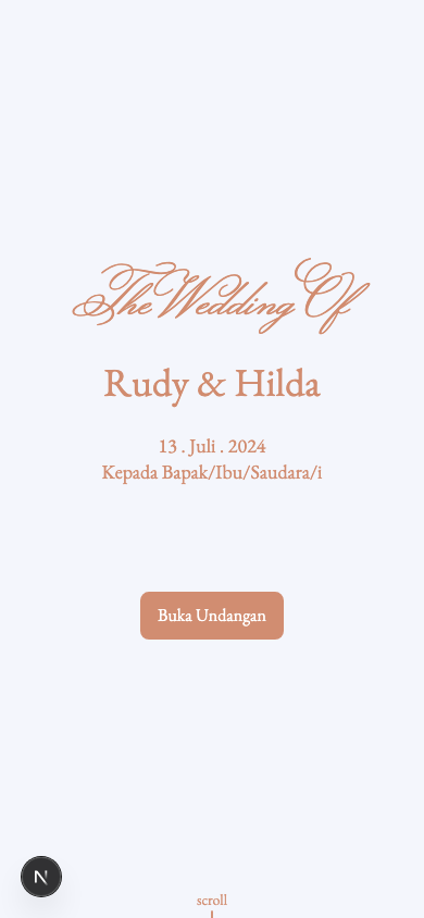 Preview undangan Rudi & Hilda