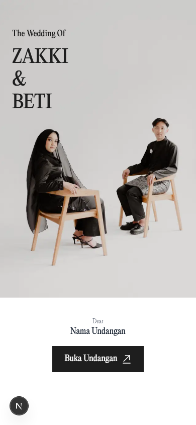 Preview undangan Zakky & Beti